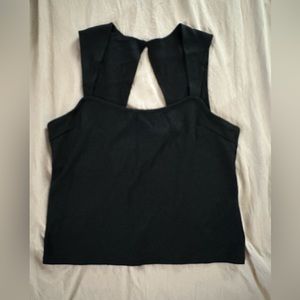 Modern black womens dress tank